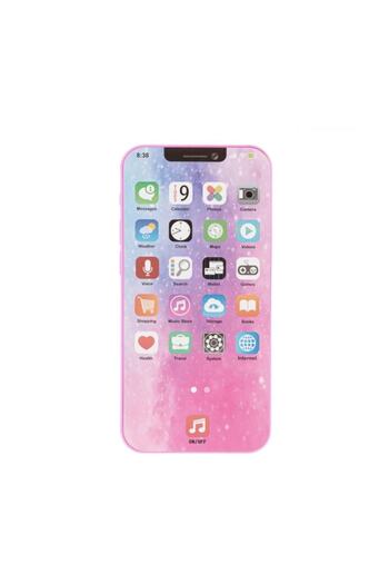 SOHO Toy Smartphone for Children with Sounds and Lights, Pink Plastic Material