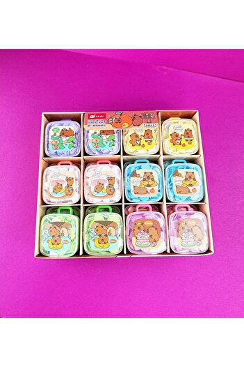 hediyeofisi Mini Hand Soap with Capybara Figure |   Disposable Foam Soap in Sweet Box – Hygienic & Practical