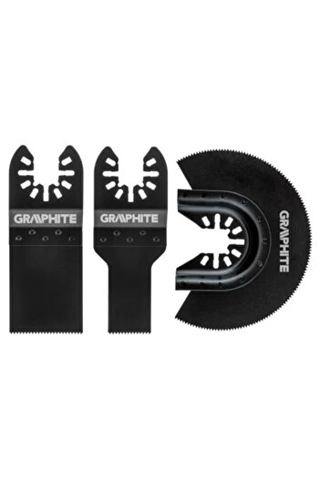 graphite Saw Blade for Multifunctional Tool, Tungsten Carbide, Wood, 3 pcs,