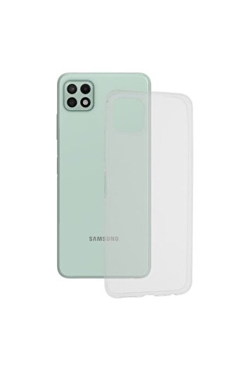 Bibilel Techsuit Clear Silicone Case for Samsung Galaxy A22 5G (Transparent)