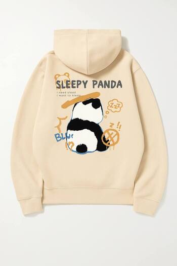 CLASSY.MODA Φούτερ με κουκούλα "Sleepy Panda"