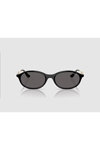 Vogue Vo5625S-W44-87 52 Women's Sunglasses Black Bone Frame Black Glass