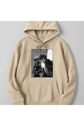 CLASSY.MODA Angel and Devil Themed Hooded Sweatshirt