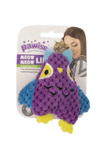 Pawise Knitted Cat Toy Owl Sptgl