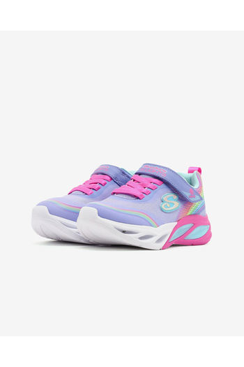 SKECHERS COSMIC GLOW RAINBOW BEAM Büyük Kız Çocuk Mor Işıklı Spor Ayakkabı 303709L LVMT