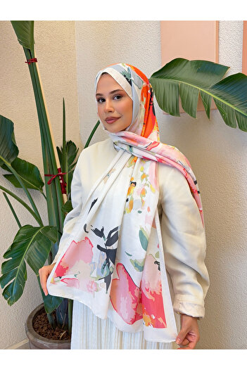 Ahsenhijab Patterned Cotton Soft Shawl Women