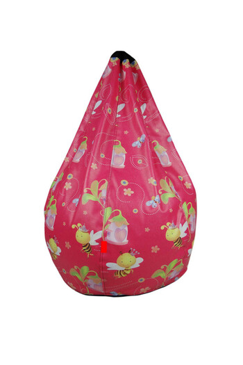 fluffy Bean Bag Bees for Kids - Fun Pink Design