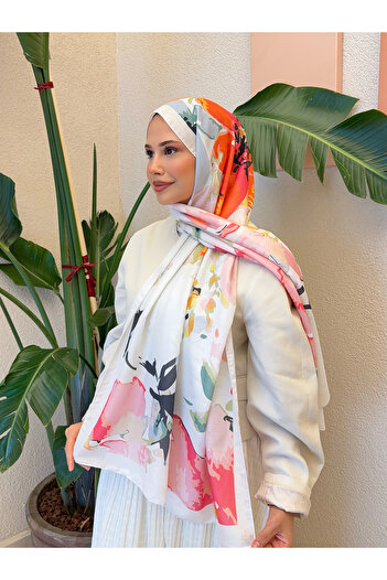 Ahsenhijab Patterned Cotton Soft Shawl Women