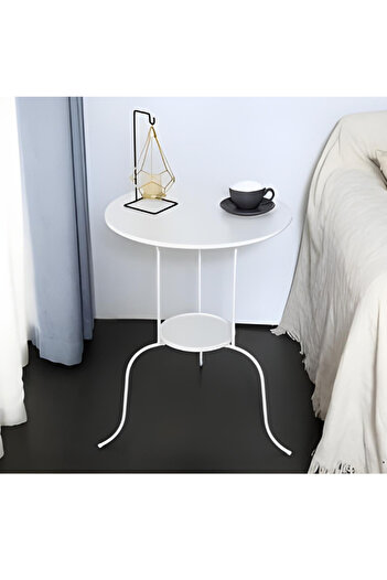 Generic Black/white iron round table