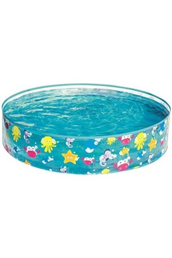 BESTWAY Round Swimming Pool For Unisex, 122 Cm X 25Cm, Multi Color - 26-55028