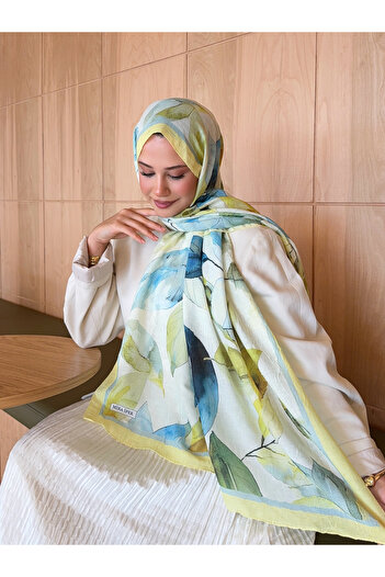 Ahsenhijab Patterned Bamboo Cashmere Shawl Women's Shawl