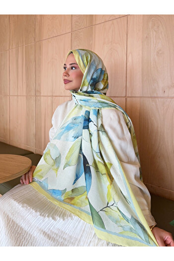 Ahsenhijab Patterned Bamboo Cashmere Shawl Women's Shawl