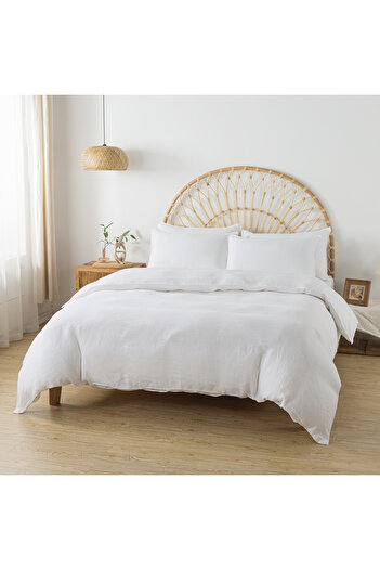 Eclectic homes Washed Linen Duvet Cover Set