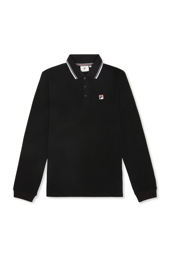 Fila Biella Regular Tipped Long Sleeve Polo Shirt