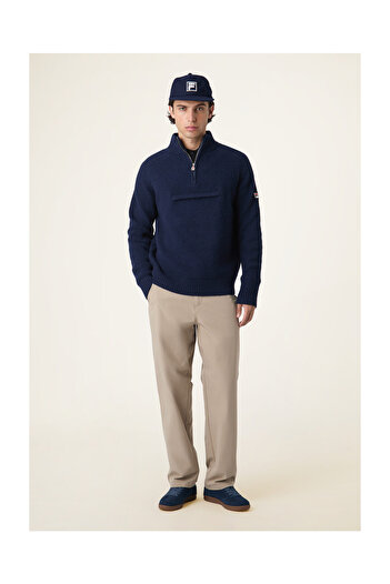 Fila Giovanni Relaxed Half-Zip Knit Sailing Sweater