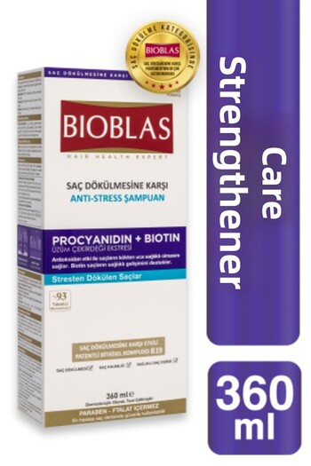 Bioblas Procyanidin Anti-Hair Loss - Anti-stress Shampoo 360 Ml