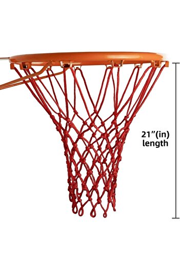 Sporsize Basketball Hoop Net - Red 1 Piece