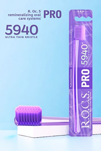 R.O.C.S. Pro 5940 Pieces Toothbrush Containing Brush Bristle - 3 Pieces