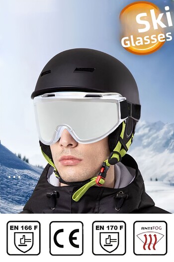Badem10 Ski Goggles Anti-Fog Uv Protection Sun Snow Transparent Snowboard Glasses Sport