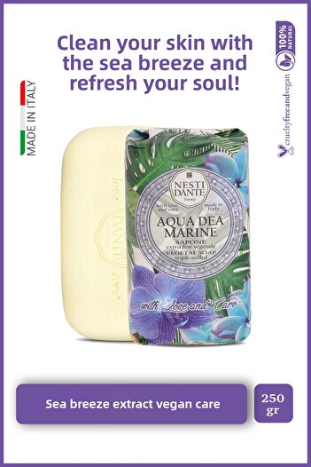 Nesti Dante Aqua Dea Marine Solid Soap - 250 g Moisturizing and Sea Breeze