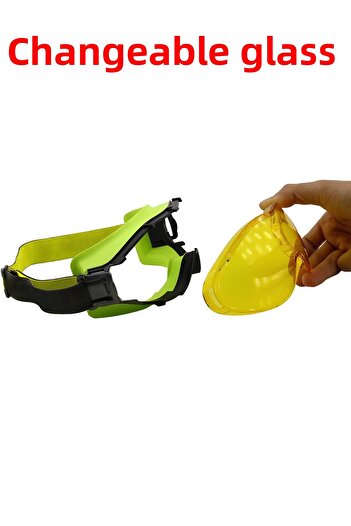 Badem10 Bellasimo Ski Goggles with Replaceable Lens Antifog Sun Snow Glasses Yellow Snowboard Glasses
