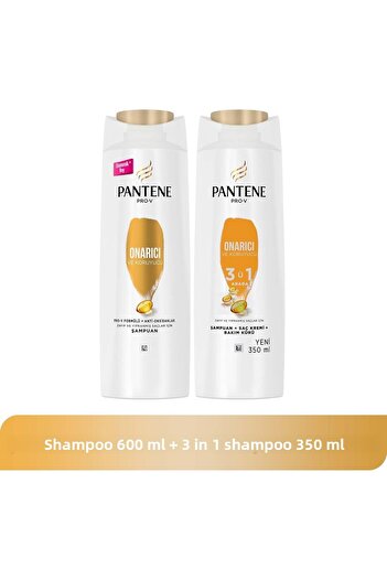 Pantene Pro-V Repairing and Protective 600 ml Shampoo and 350 ml 3 in 1 Shampoo