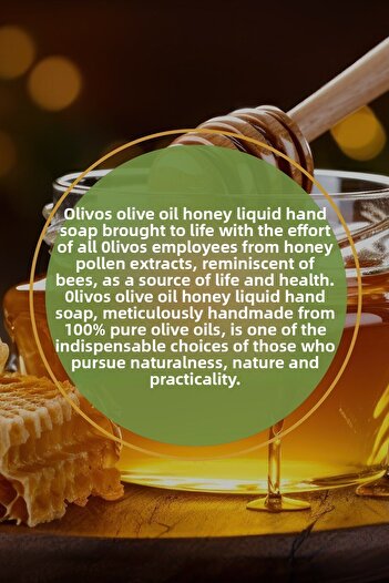 Olivos Natural Olive Oil Honey Olive Oil Hand Soap Intensive Moisturizing 4 PCS 450 Ml