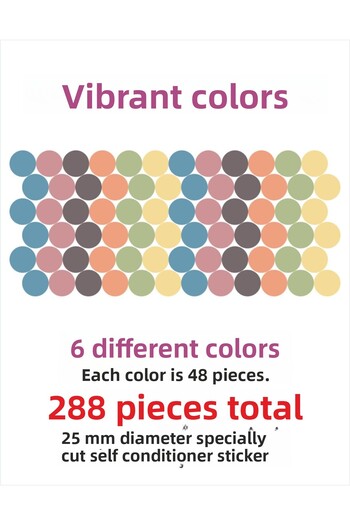 ENGINPRINT 288 Pieces 25mm Gray Tones Custom Cut Round Sticker