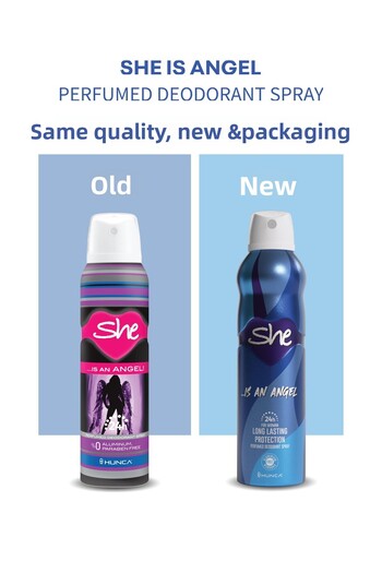 She She Is An Angel Deodorant For Women 100mlمزيل عرق إز أن أنجيل للنساء من شي 100مل