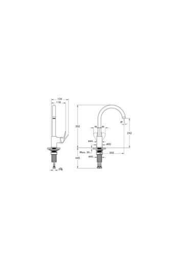 Artema Flow Round Sink Faucet A43407