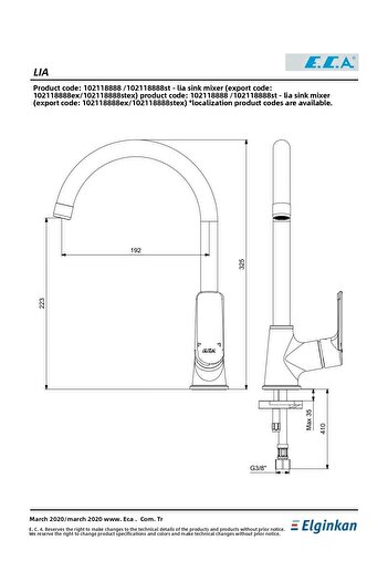 Eca Lia Faucet 102118888