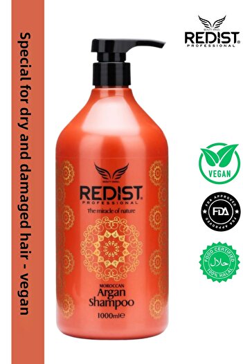 Redist Șampon Argan Therapy – Îngrijire specială pentru păr uscat și deteriorat (1000 ML)