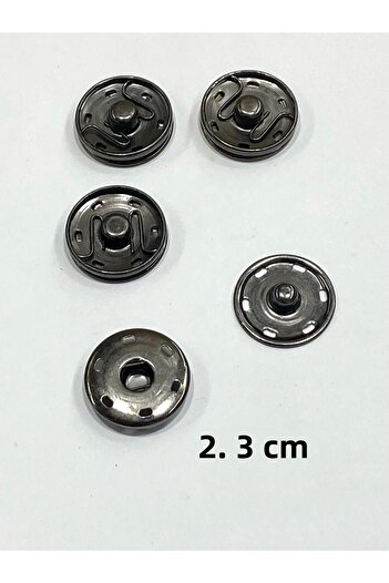 karantuhafiye Metal Snap Fasteners / Coat Cardigan Snap Fasteners Large Size Snap Fasteners / Set of 4 / 2.3 cm / Anthracite
