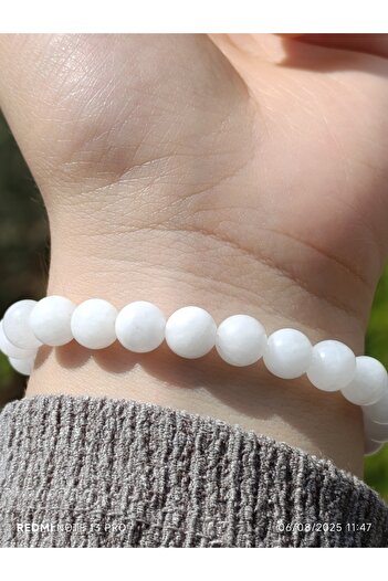 ttasdevri White Quartz Natural Stone Women's and Men's Bracelet