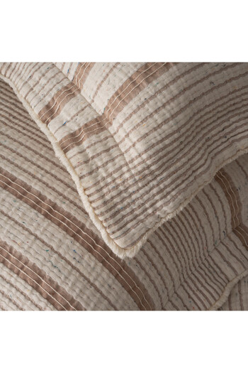 Ecocotton Hivda Double Bedspread - 100% Organic Cotton, Muslin Filled, Terra 240X260 Cm