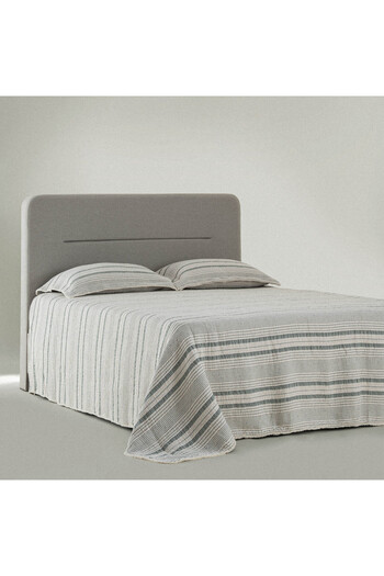 Ecocotton Hivda Green Muslin Filled Double Bedspread - 100% Organic Cotton 240X260 Cm