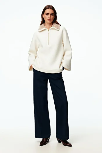 Touché Privé COLLAR PURPLE SWEATSHIRT