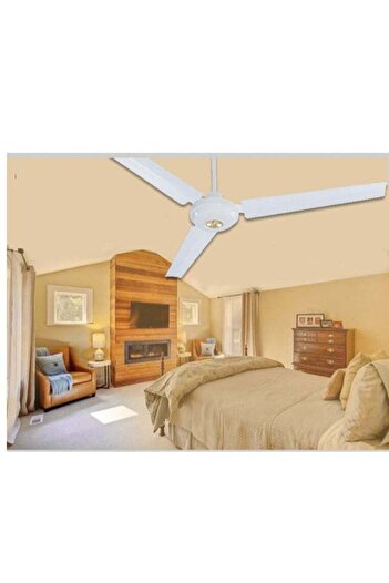 REFURA 56" Inch 3 Blade Ceiling Fan with Speed Regulator 65 Watts White RE-712
