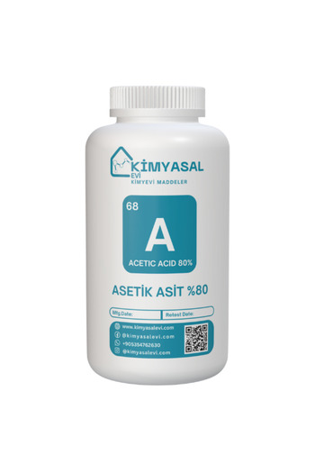 KİMYASAL EVİ 068 Asetik Asit (% 80) Sirke Asidi-ACETIC ACID 80% 5 kg