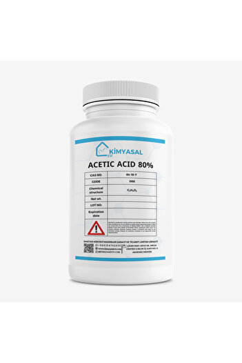 KİMYASAL EVİ 068 Asetik Asit (% 80) Sirke Asidi-ACETIC ACID 80% 500 gr