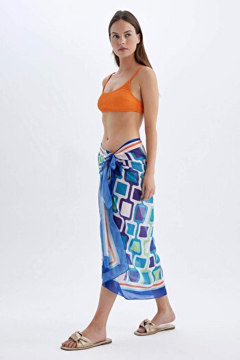 DeFacto Be in Love Patterned Regular Fit Beachwear - D2745AXNS