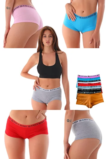 starsolmaz “Women's Boxer Set 7 Colors - Comfortable and Stylish Designs