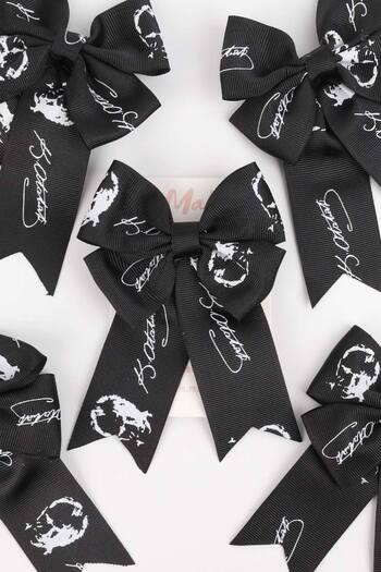 Le Mabelle Black Atatürk Printed Girl's Clip Buckle