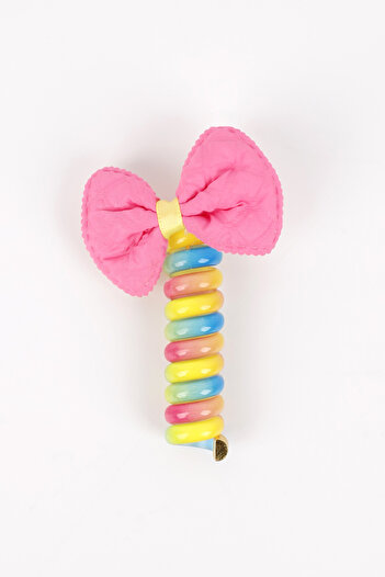 Le Mabelle Multicolored Bow Pasta Buckle for Girls
