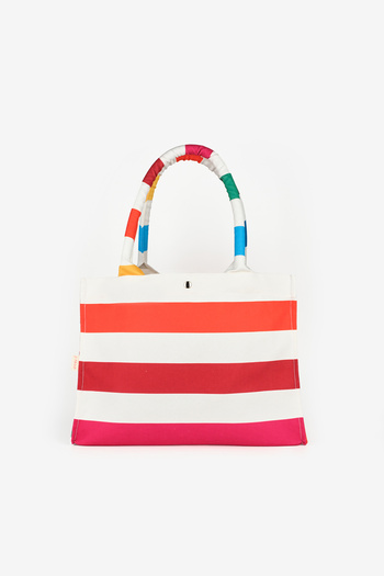 Le Mabelle Multicolored Striped Children's Beach Bag