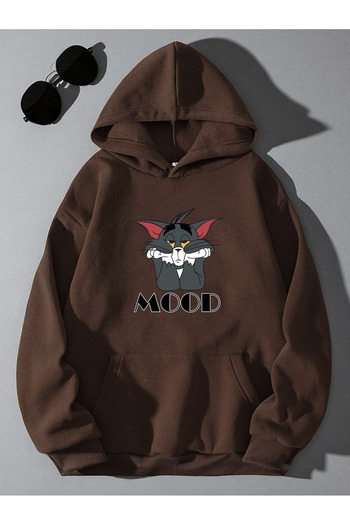 uyguntarz Φούτερ με στάμπα Mood Oversize