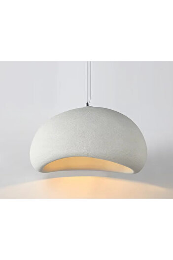 LUXXO Suspensie Wabi Sabi S, 1x E27, corp din fibra otel, 40x40x40cm