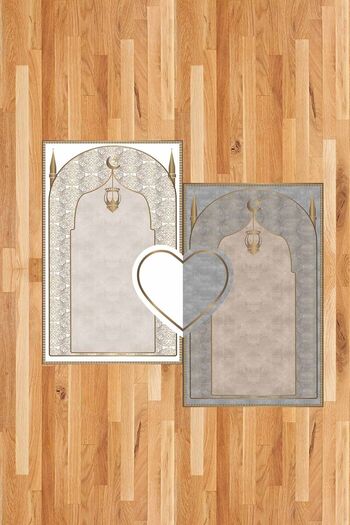 FOREVER ALDORA Double Non-Painful Soft Prayer Rug Set and Prayer Mat