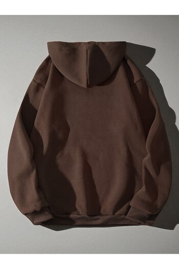 uyguntarz Unisex Row Heart Printed Oversize Sweatshirt
