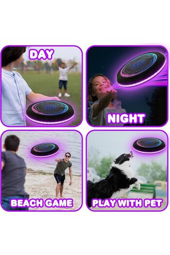 HAIZOL Ultimate Frisbee LED, LED Frisbee, Luminous Flying Disc with 49 LED Lights 5 colors